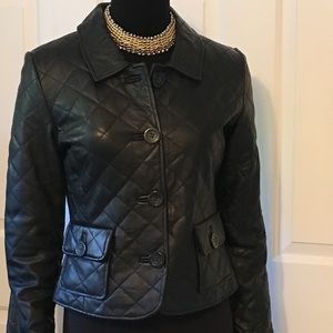Kenar Quilted Leather Jacket